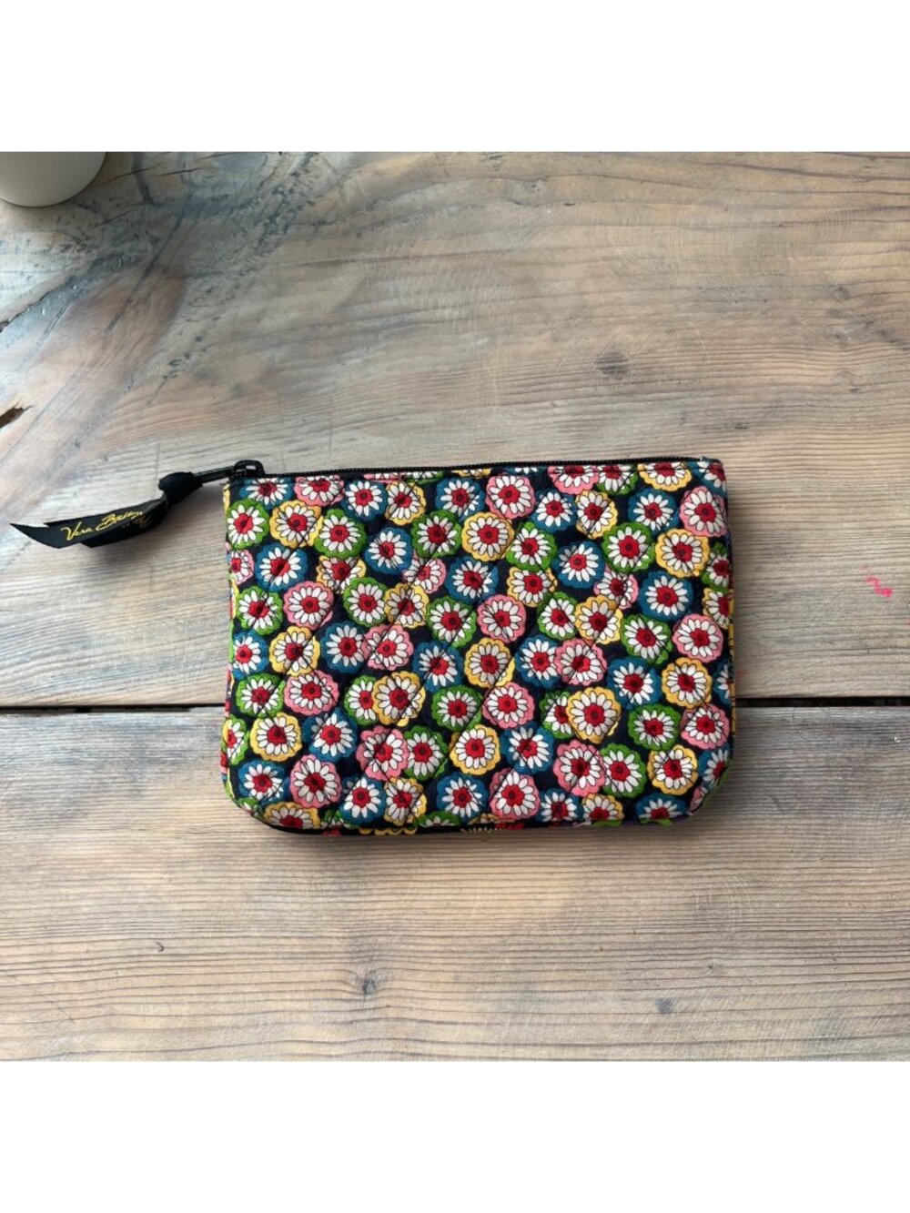 Vera Bradley Quilted Zip Cosmetic Pouch Pattern Symphony in Hue